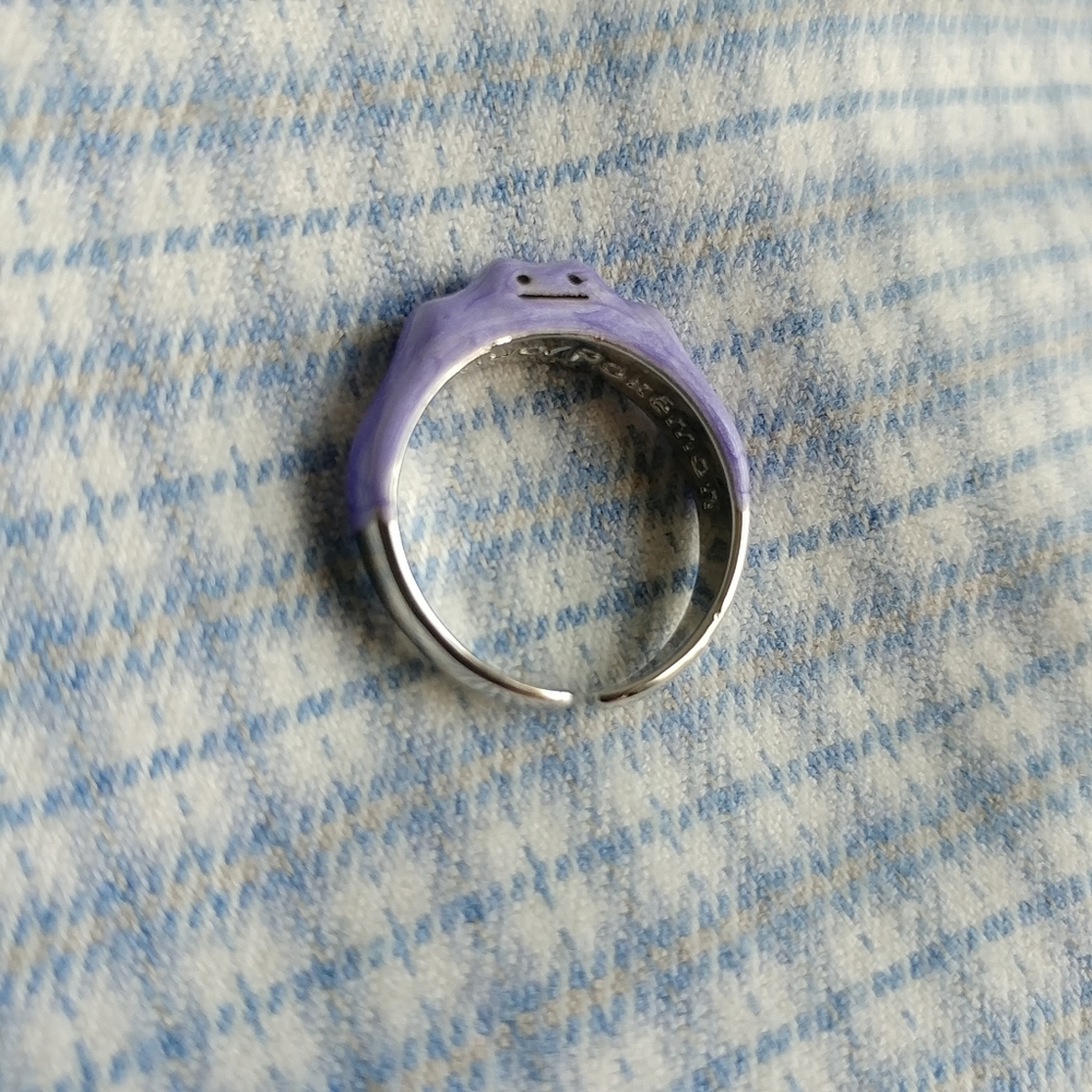 Pokemon Ditto enamel ring